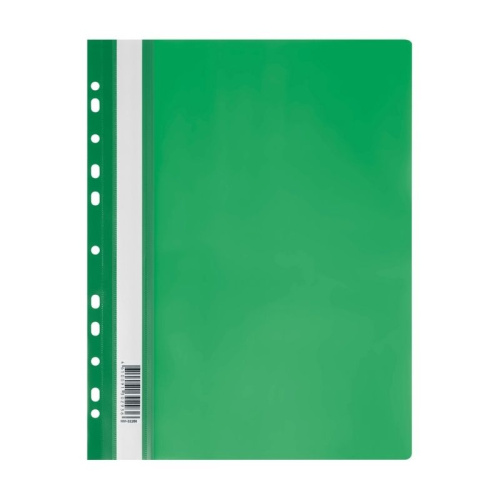 Папка-скоросшиватель СТАММ, А4, 160 мкм, зелёная с перфорацией