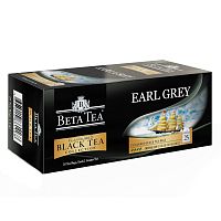 Чай Beta "Earl Grey", чёрный, 25 пакетиков