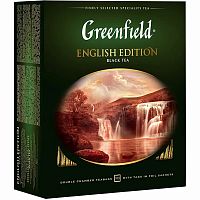 Чай Greenfield "English Edition", чёрный, 100 пакетиков
