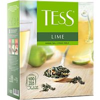 Чай Tess "Lime", зелёный, 100 пакетиков