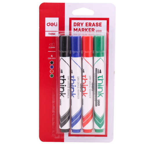 Набор маркеров для доски DELI "EU00101", 4 цвета