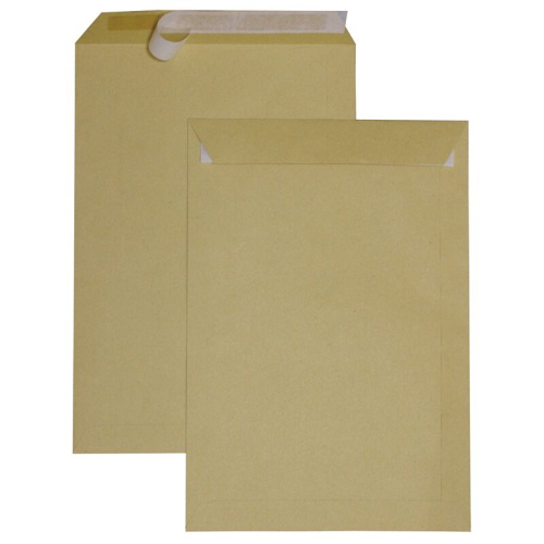 Пакет почтовый UltraPac, С4, 229х324 мм, коричневый крафт, отрывная лента фото 2