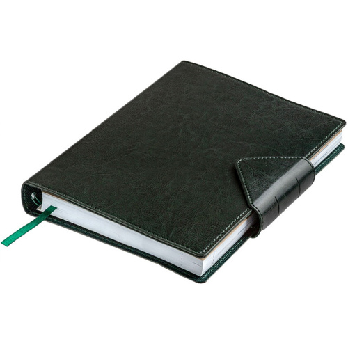 Ежедневник датированный Misterio, А5, 352 страниц, кожзам, зелёный фото 5