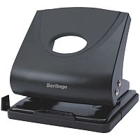 Дырокол Berlingo "Office Soft", до 30 листов, пластиковый, черный