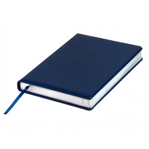Ежедневник недатированный Silvano А5, 352 страниц, с серебряным срезом, синий фото 3