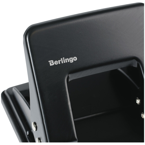Дырокол Berlingo "Universal", до 20 листов, металлический, черный фото 7
