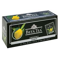 Чай Beta "Лимон", зелёный, 25 пакетиков