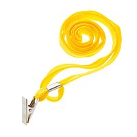 Шнурок для бейджей OfficeSpace, длина 45 см, жёлтый