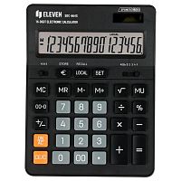Калькулятор настольный Eleven SDC-664S, 16 разрядный, 155х205х36 мм, черный