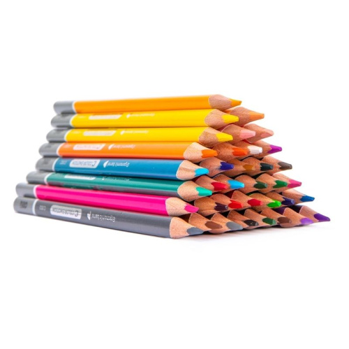 Карандаши цветные DELI "Color Emotion", 36 цветов, в металлической коробке фото 3