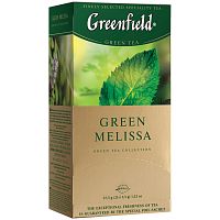 Чай Greenfield "Green Melissa", зелёный, 25 пакетиков