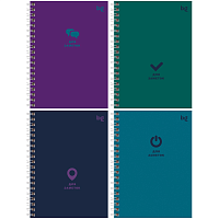 Записная книжка BG "Monocolor. Dark" глянцевая ламинация, А6, 80 листов, ассорти