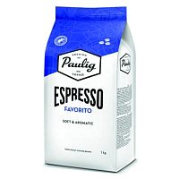 Кофе в зернах Paulig "Espresso Favorito", тёмная обжарка, 1000 гр