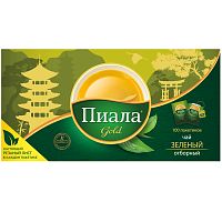 Чай Пиала Gold, зелёный, 100 пакетиков
