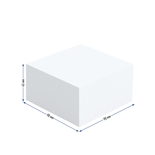Блок для записей Berlingo "Premium" белый в подставке 90х90х45 мм фото 2