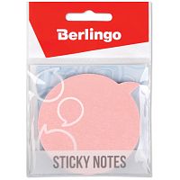 Блок самоклеящийся Berlingo "Диалог", 70 х70 мм, фигурные, розовый неон, 50 листов