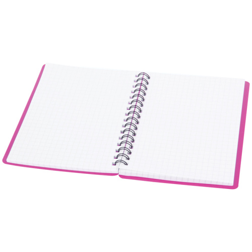 Записная книжка OfficeSpace "Neon" на гребне, А6, 60 листов, в клетку, розовая фото 5