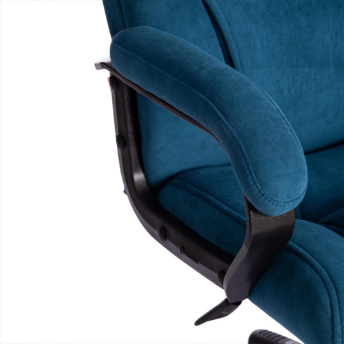 Кресло для руководителя BERGAMO, 670х470х1300 мм, флок, хром, ассорти фото 4