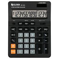 Калькулятор настольный Eleven SDC-554S, 14 разрядный, 155х205х36 мм, черный