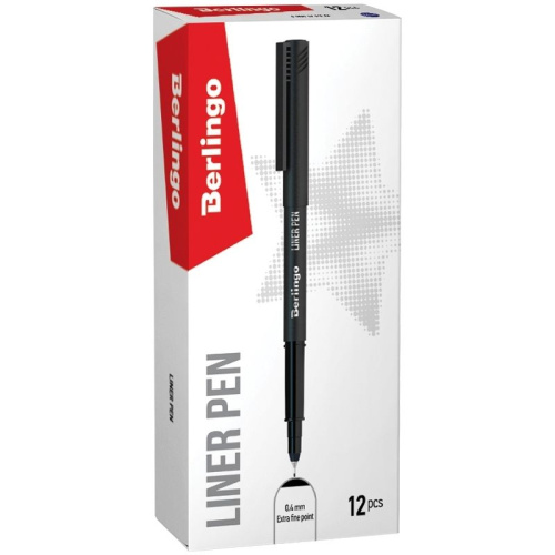 Ручка капиллярная Berlingo "Liner pen" 0,4 мм, чёрная фото 2