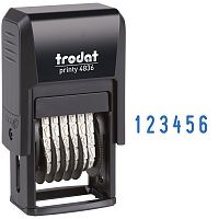 Нумератор мини автомат Trodat 4836, 3,8 мм, 6 разрядов, пластик