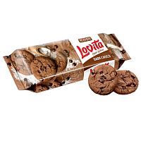 Печенье сдобное Roshen "Lovita Classic Cookies", с какао и кусочками глазури, 150 гр