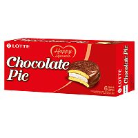 Печенье бисквитное Lotte "Chocolate Pie", 168 гр