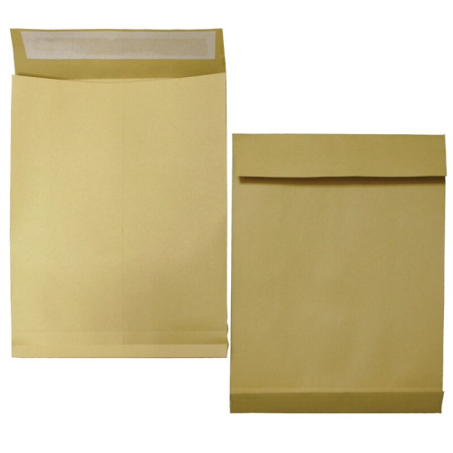 Пакет почтовый UltraPac, С3, 300x400x40мм, коричневый крафт, отрывная лента фото 3