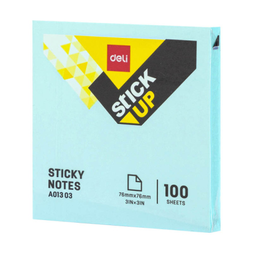 Блок самоклеящийся DELI "Stick Up", 76 х76 мм, ассорти пастельные, 100 листов фото 5