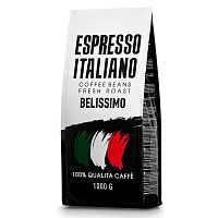 Кофе в зернах Espresso Italiano "Belissimo", средняя обжарка, 1000 гр