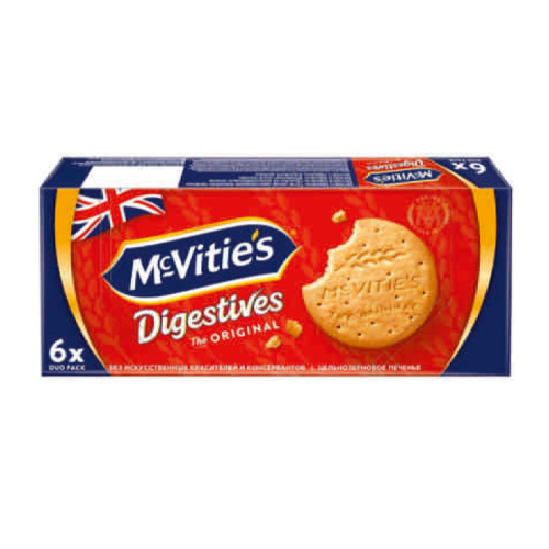 Печенье цельнозерновое злаковое McVitie's "Digestives", 176,4 гр