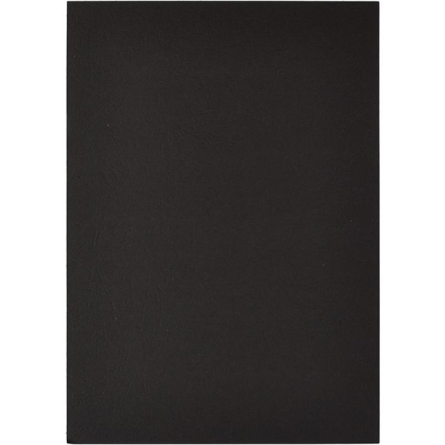 Обложки для переплета картонные ProMega office, А4, 230 г/кв.м, чёрные текстура кожа, 100 шт. фото 2