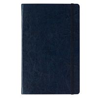Записная книжка Baer, А5, 256 страниц, на резиночке, с ручкой, синяя