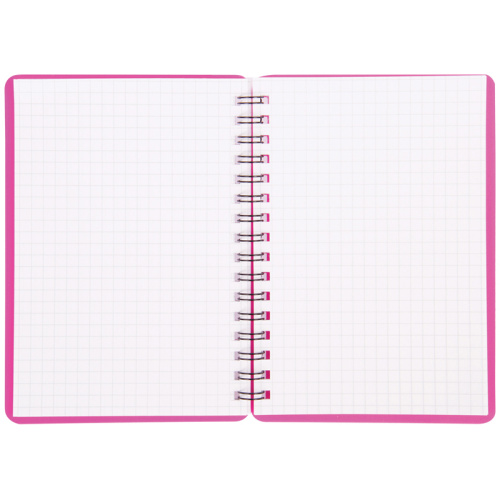 Записная книжка OfficeSpace "Neon" на гребне, А6, 60 листов, в клетку, розовая фото 4