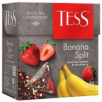 Чай Tess "Banana Split", чёрный, 20 пирамидок