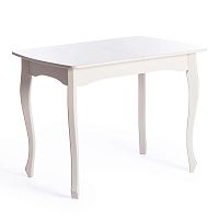 Стол обеденный CATERINA PROVENCE, 1000+300x700x750 мм, белый