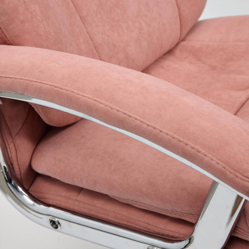 Кресло для персонала SOFTY LUX, 650х450х1360 мм, флок, розовый фото 12