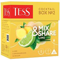 Чай Tess "Cocktail Box №2. Lime", травяной, 20 пирамидок