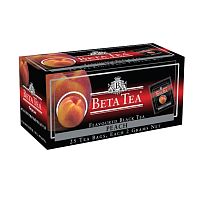 Чай Beta "Персик", чёрный, 25 пакетиков