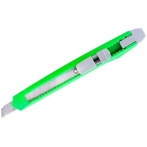 Нож канцелярский OfficeSpace, 9 мм, с фиксатором, ассорти фото 3