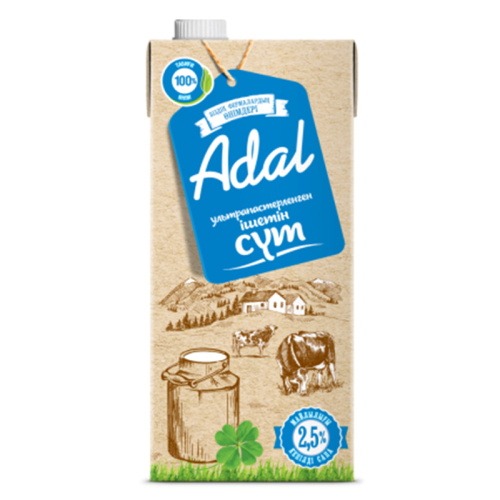 Молоко Adal. Продукты Наших Ферм, жирность 2.5%, 925 мл