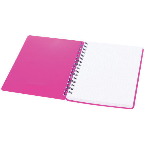 Записная книжка OfficeSpace "Neon" на гребне, А6, 60 листов, в клетку, розовая фото 6