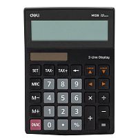 Калькулятор настольный DELI "M126" 12 разрядный, 180х128х37 мм, двухстрочный, черный