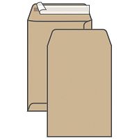 Пакет почтовый UltraPac, С4, 229х324 мм, коричневый крафт, отрывная лента