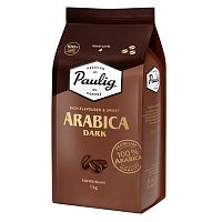 Кофе в зернах Paulig "Arabica Dark", тёмная обжарка, 1000 гр