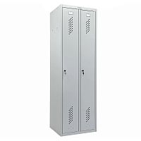 Шкаф для раздевалок Промет "Стандарт LS-21-60", 2 секции, 1860x600x500 мм