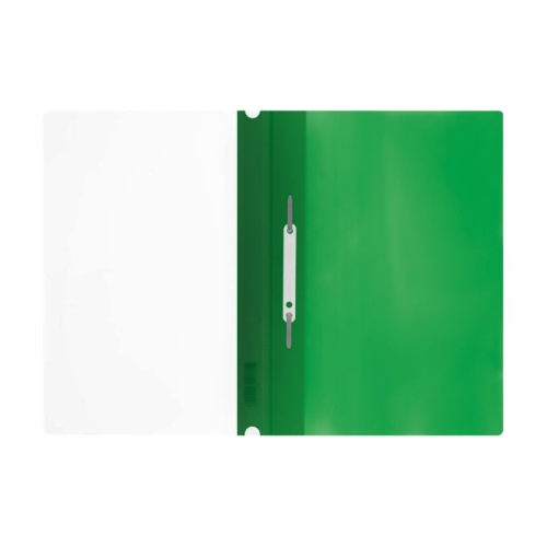 Папка-скоросшиватель СТАММ, А4, 160 мкм, зелёная с перфорацией фото 3