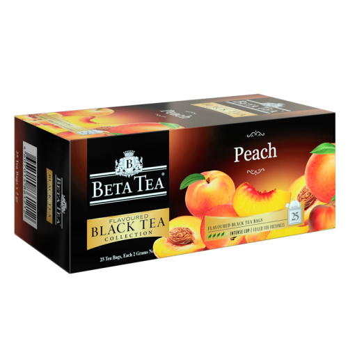 Чай Beta "Персик", чёрный, 25 пакетиков фото 2