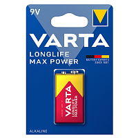 Батарейка Varta "Longlife Max Power" 9V (6LR61) алкалиновый
