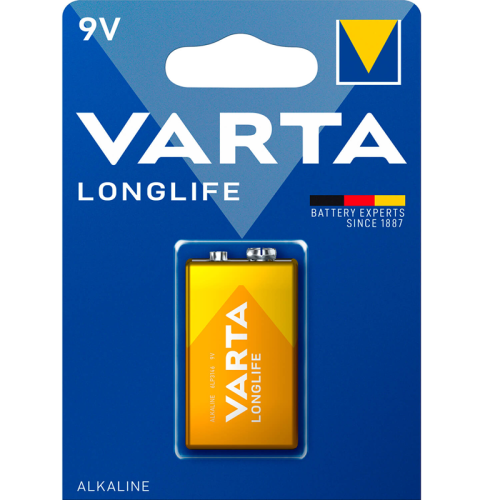 Батарейка Varta "Longlife" 9V (6LR61) алкалиновый